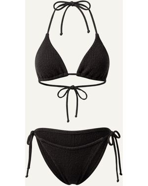 ZUBEK Bikini Merino Wool Triangle Bikini Set - Pink