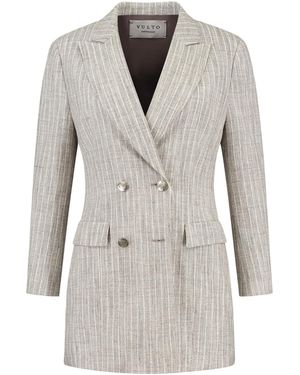 Vulto Blazer Silk Linen Jacket - Weiß