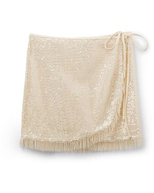 Calzedonia Strandrock Sequin Net - Natur