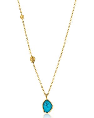 Ania Haie Damen-Kette Pendant - Mettallic