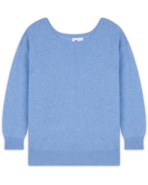 J Cashmere Pullover Karen - Blau