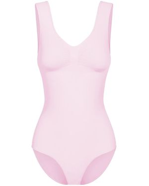 cfab Shapingbody Tank Bodysuit Sculpting Shapewear Mit Slip - Lila