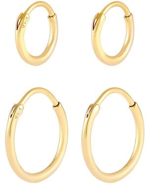 Kuzzoi Ohrringe Creolen - Mettallic