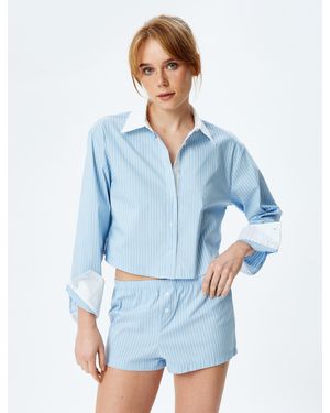 Koton Pyjamahose - Blau
