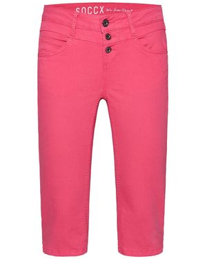 SOCCX Capri Jeans Ly:Dia Regular Fit - Pink