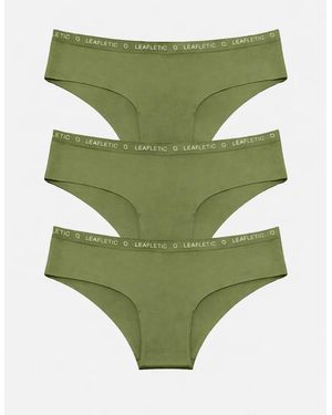 LEAFLETIC Panty Mid Rise Hipsters/Brief - Grün