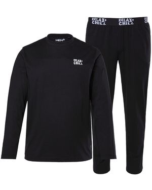 Men Plus Pyjama - Schwarz
