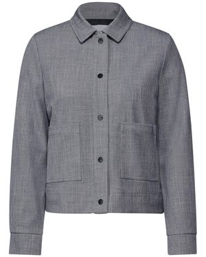 Cecil Jacquard Blouson - Grau