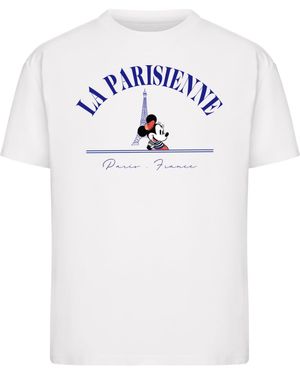 Merchcode T-Shirt Minnie La Parisienne - Weiß