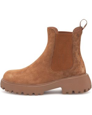 Woden Chelsea Boots Aya Warm - Braun