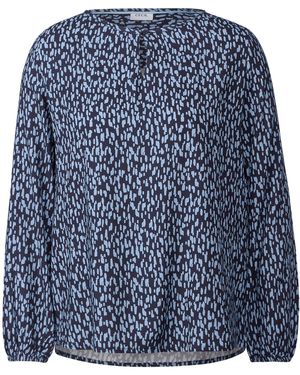 Cecil Gemusterte Bluse - Blau