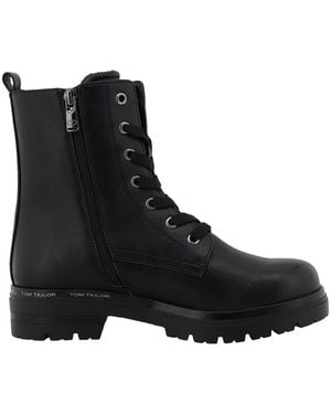 Tom Tailor Schnürstiefelette - Schwarz