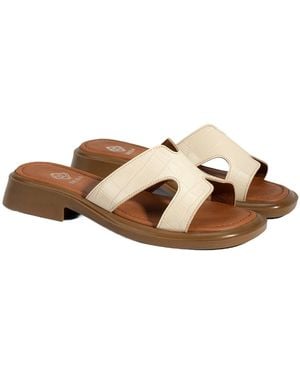 Desa Pantolette Folien - Braun