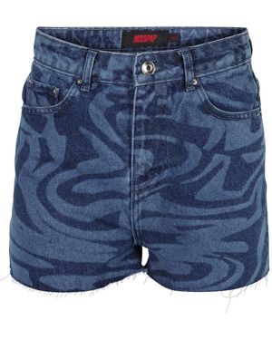 MissPap Shorts Marble - Blau