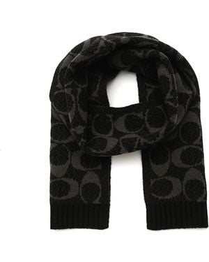 COACH Schal Jumbo Signature C Scarf - Schwarz