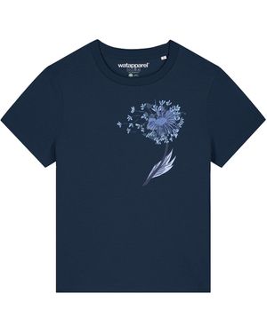 wat? Apparel T-shirt 'dandelion' (gots) (ocs) - Blau