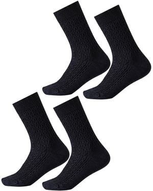 Millo Socken Cosy Twist - Schwarz