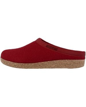 Haflinger Hausschuh Grizzly Torben - Rot
