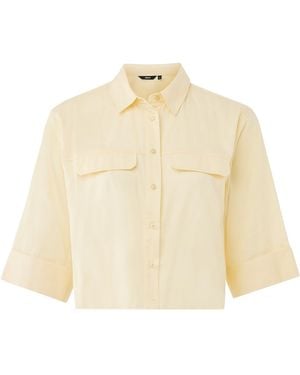Mexx Bluse Boxy Popeline - Natur