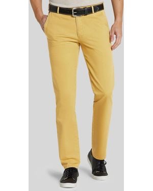 Meyer Chinohose New York Mit Stretch-Dehnbund - Gelb