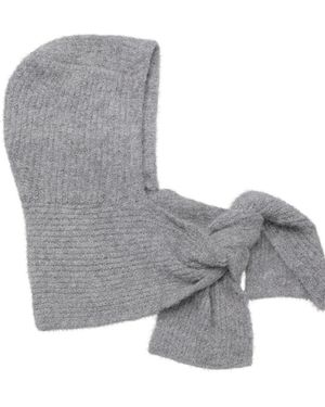 Object Balaclava Mit Schal - Grau