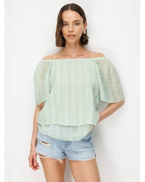 MixRay Bluse - Grün