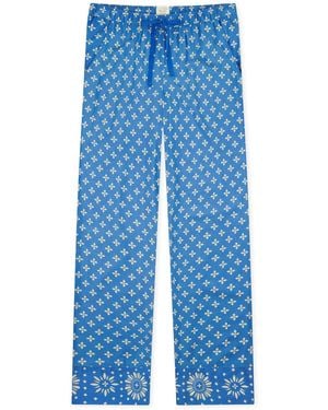 Schiesser Pyjamahose Mix & Relax - Blau
