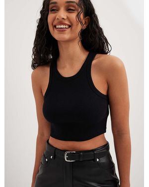 NA-KD Top - Schwarz
