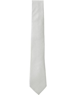 Calvin Klein Krawatte Blend Textured - Weiß