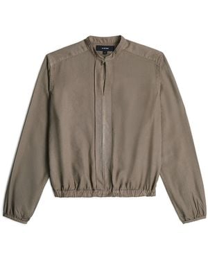 G-Star Shirts Stand Up Collar Shirt Long Sleeve - Braun