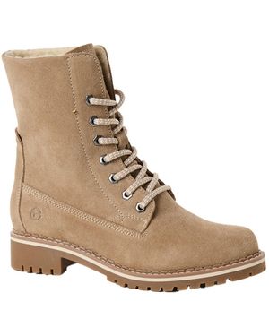 Tamaris Schnürstiefelette - Natur