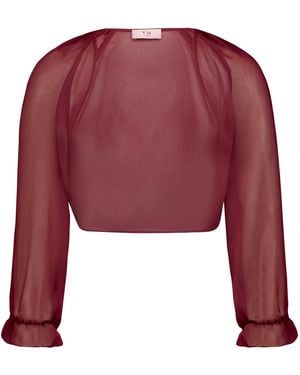 Vera Mont Bolero-Jacke Mit Gekräuseltem Ausschnitt - Rot