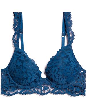 Etam N2 Tief Ausgeschnittener Push-Up-Bh Legende - Blau