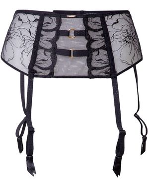 Chantelle Strumpfhalter Fleurs - Schwarz