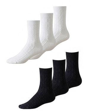 Millo Socken Cosy Twist Mix - Weiß
