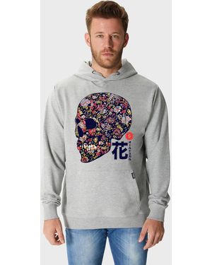 Oldskull Sweatshirt Xtreme Vivid Skull - Grau
