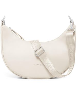 Expatrié Expatri Half Moon Bag Lea Small - Natur