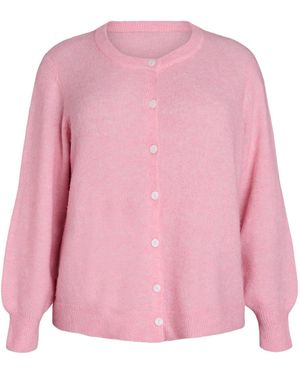 Zizzi Strickjacke Mvida - Pink