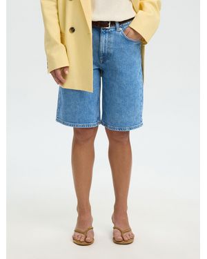SELECTED Jeansshorts - Blau