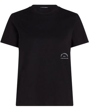 KARL LAGERFELD T-Shirt Rue St-Guillaume - Schwarz