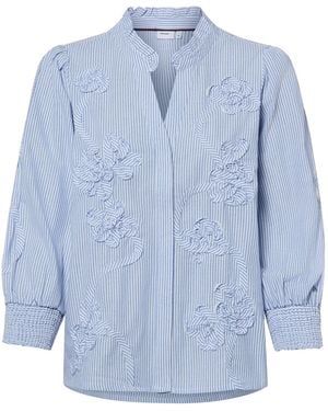 Numph Bluse Emelia - Blau
