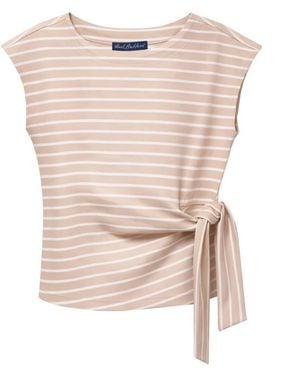 Red Button Shirt Terry Knot Pebble - Pink