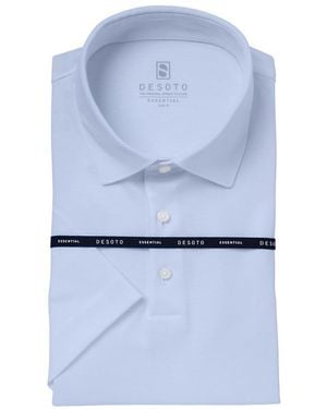 DESOTO Poloshirt Atmungsaktiv Und Bügelfrei - Blau