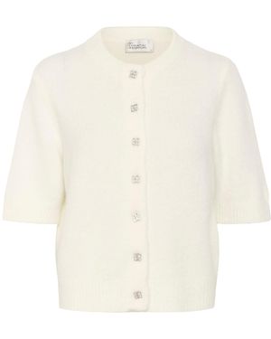 My Essential Wardrobe Strickjacke Mwellie - Weiß