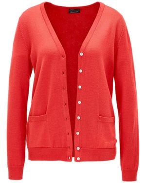 Goldner Strickjacke - Rot