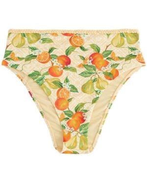 Ted Baker Bikini-Hose bauchformende Hochbund-Bikinihose (1-St) - Mettallic