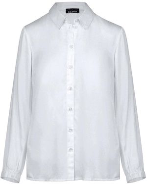 Goldner Bluse - Weiß