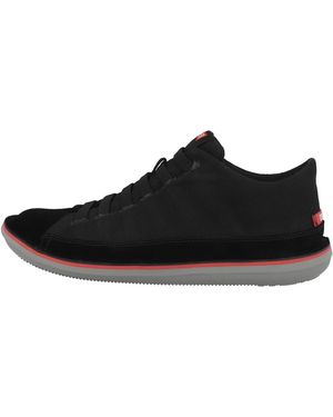 Camper Beetle Herren Sneaker Turnschuhe, Sportschuhe, Freizeitschuhe, Halbschuhe, Schnürschuhe - Schwarz