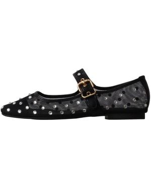 Super Mode Ballerina Ballerinas Mit Riemchen Von Alta Moda - Schwarz