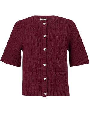 Jdy Strickjacke Tikka - Rot